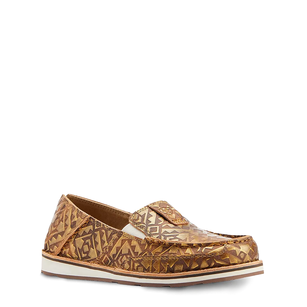 Ariat Ladies Cruiser Copper Blanket Embossed Slip On Shoes 10044534