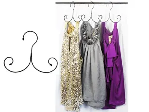 Boottique Non-Slip Cascading Hanger - Curly Hanger for Tank Tops, Lingerie, Swimsuits, Life Jackets and Accessories (Set of 5)