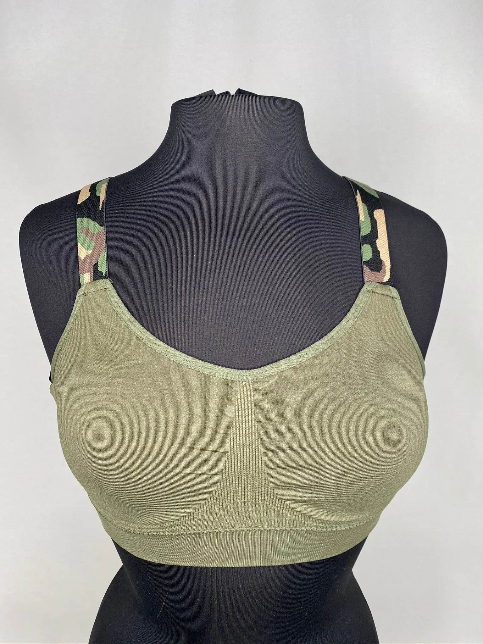 Camouflauge Elastic Band Bras