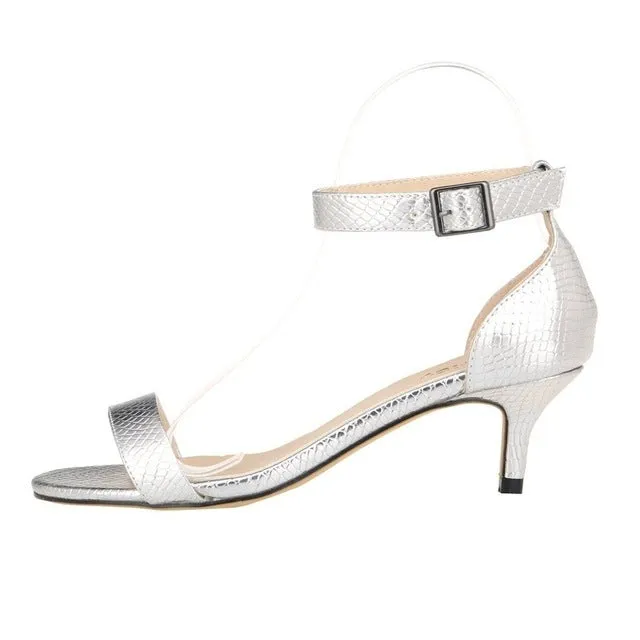 Fashionable Candy Colored Patent Leather Women's Sandals-2