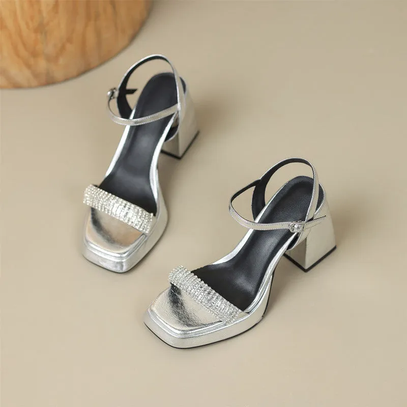 FY Zoe Gold Heeled Sandals