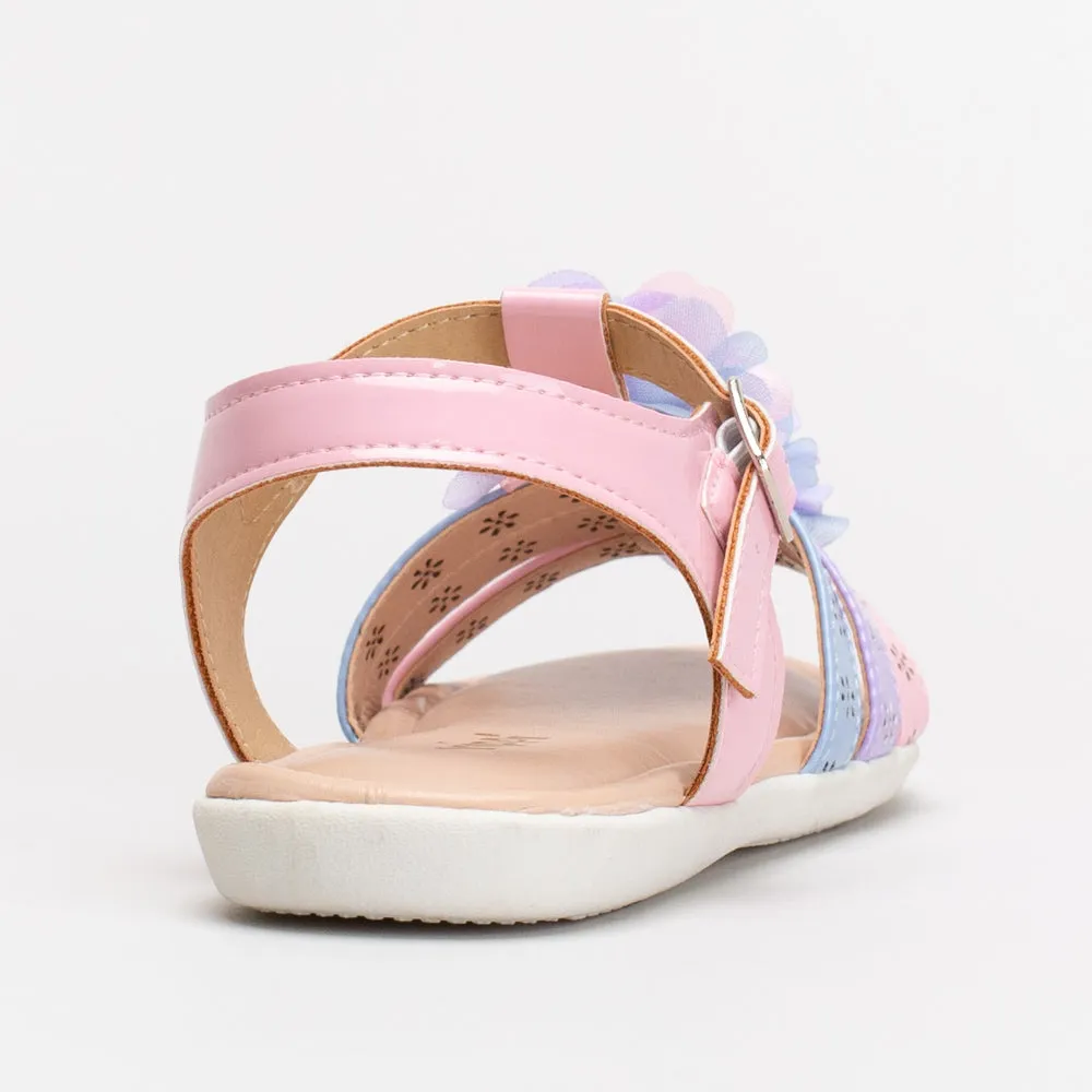 Girls Floral Flat Sandal _ 154765