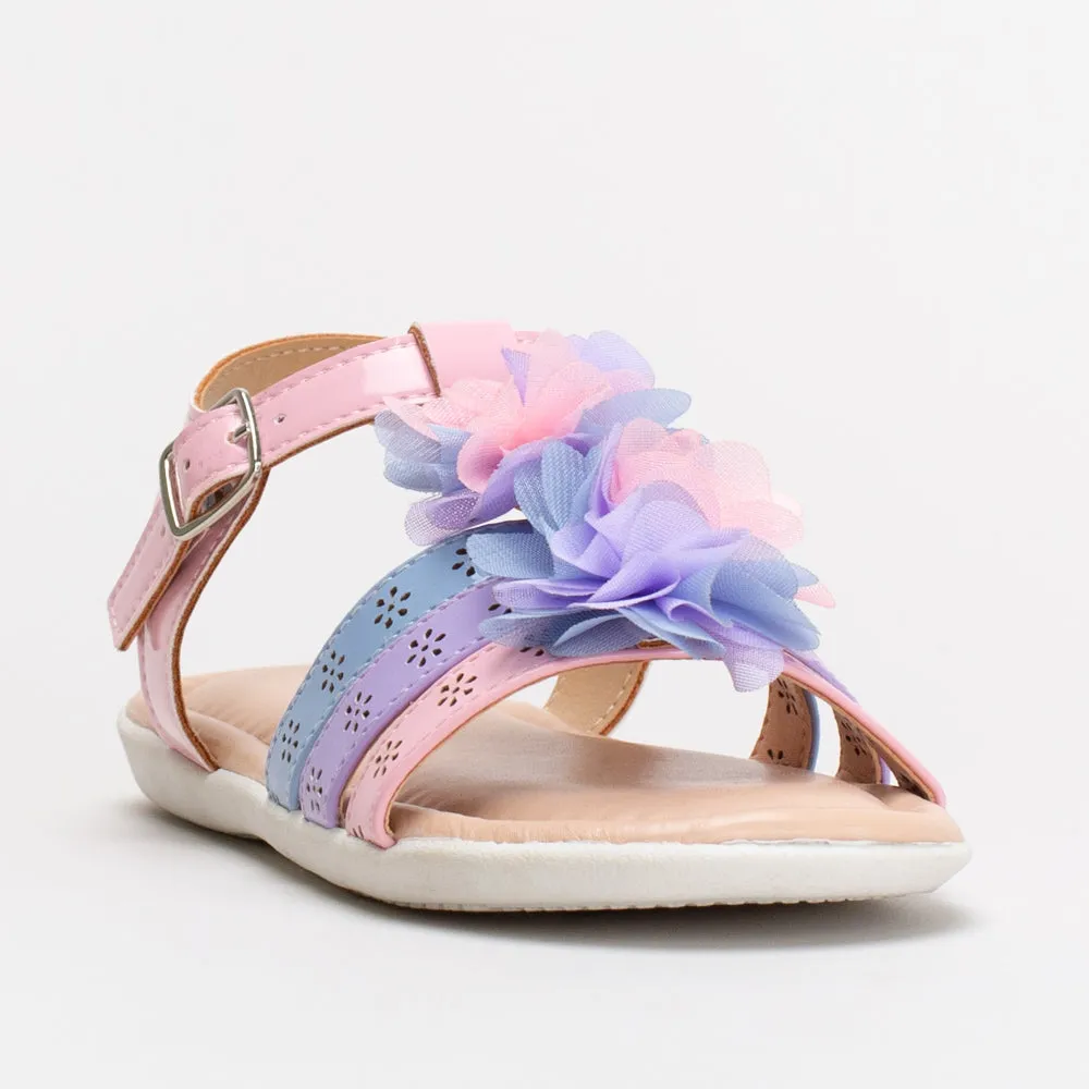 Girls Floral Flat Sandal _ 154765