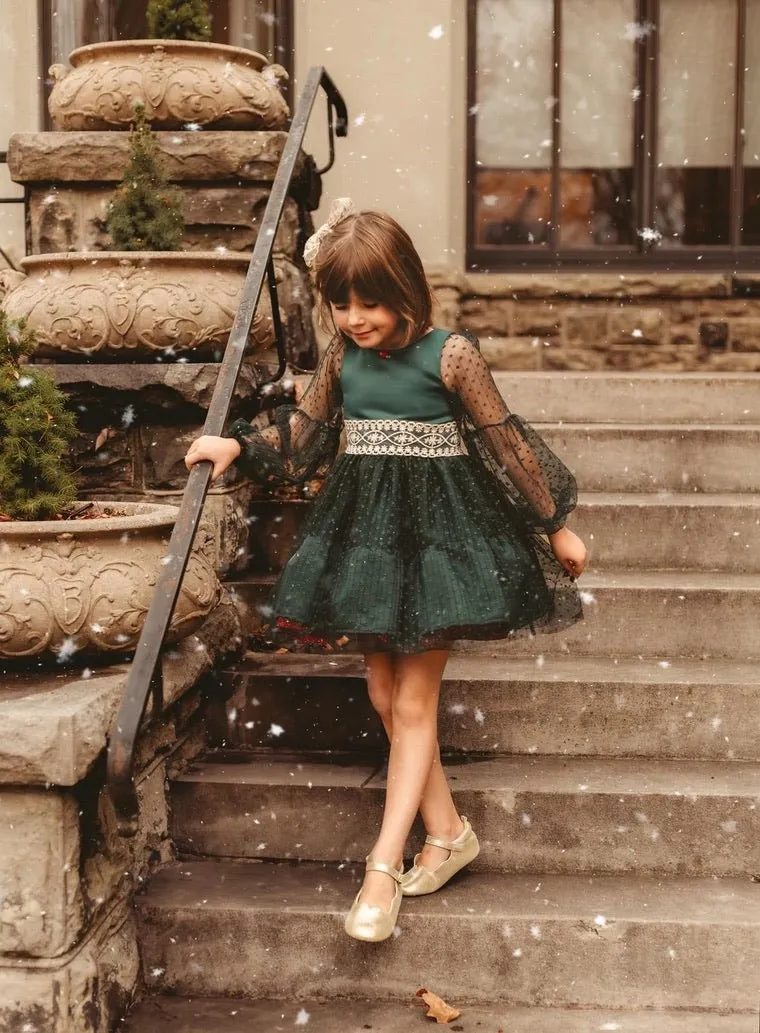 Gold Glitter Olivia Dress Shoe