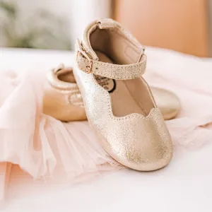 Gold Glitter Olivia Dress Shoe