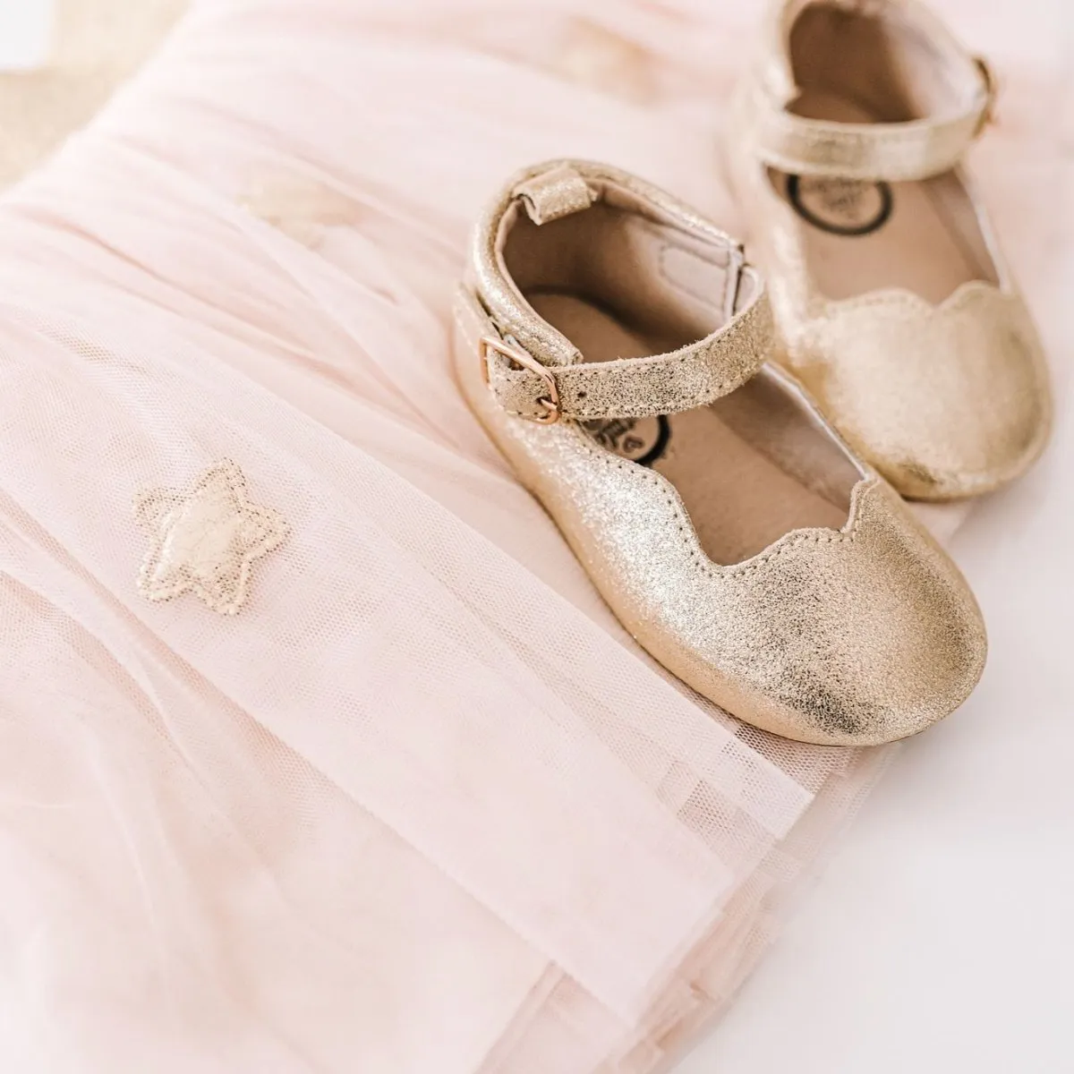 Gold Glitter Olivia Dress Shoe