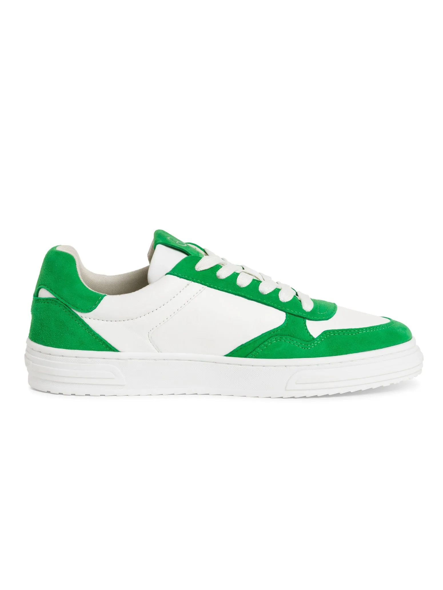 Green and White Trainer Pumps