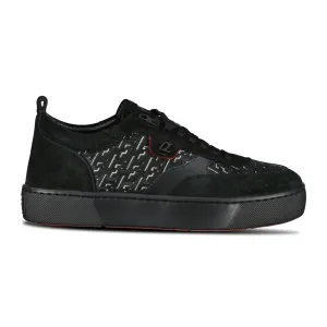 Happy Rui Suede Low Top Trainers Black