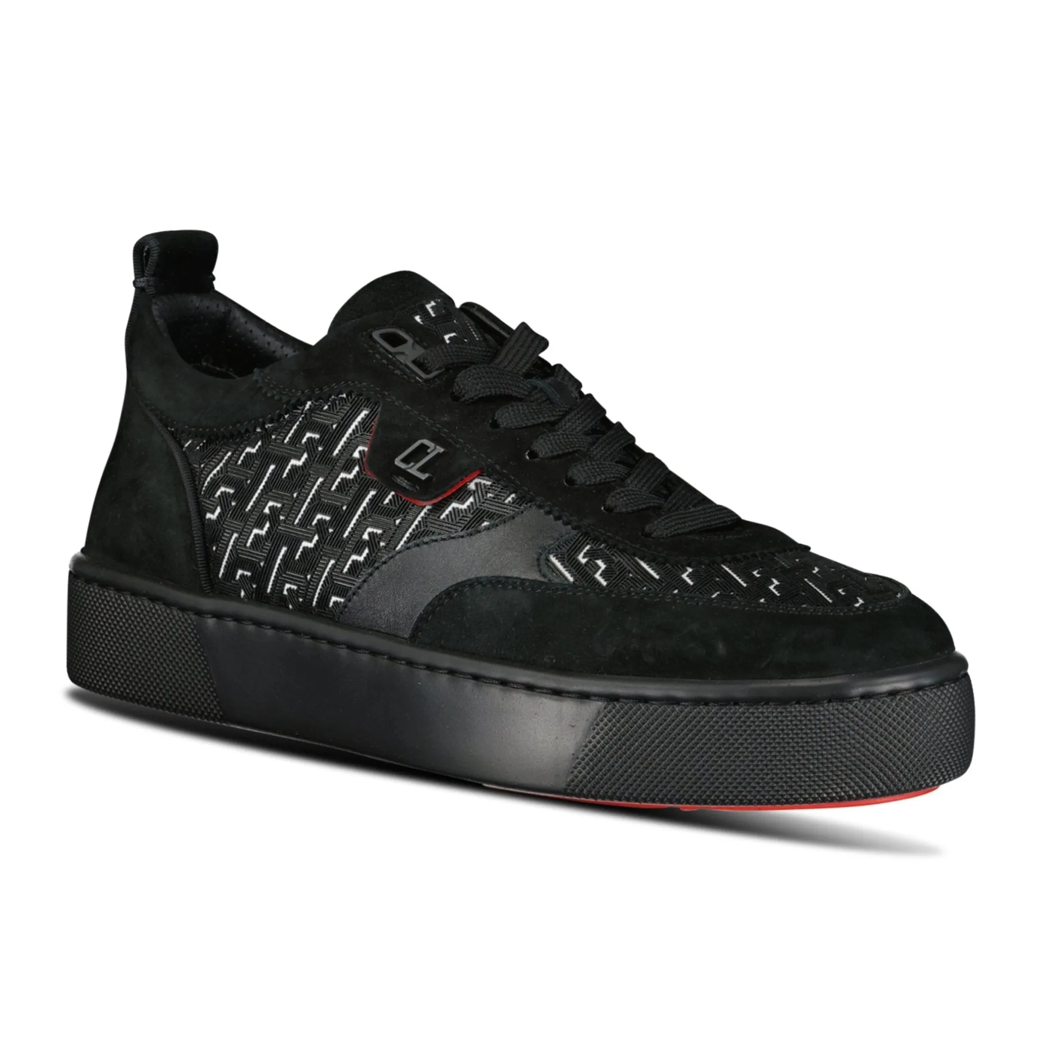 Happy Rui Suede Low Top Trainers Black