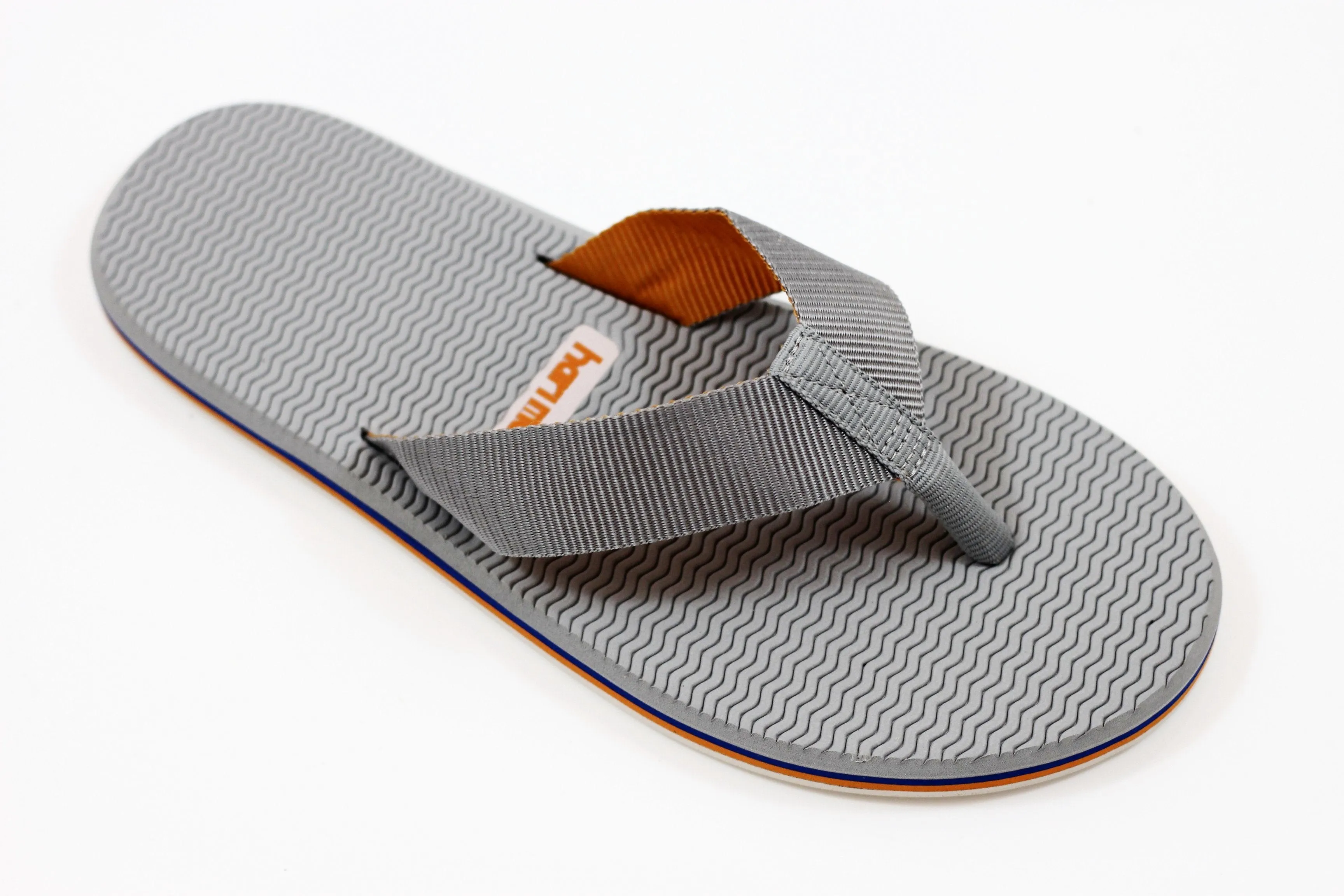 Hari Mari Men's Dunes Sandal - Grey/Orange Blue Nylon
