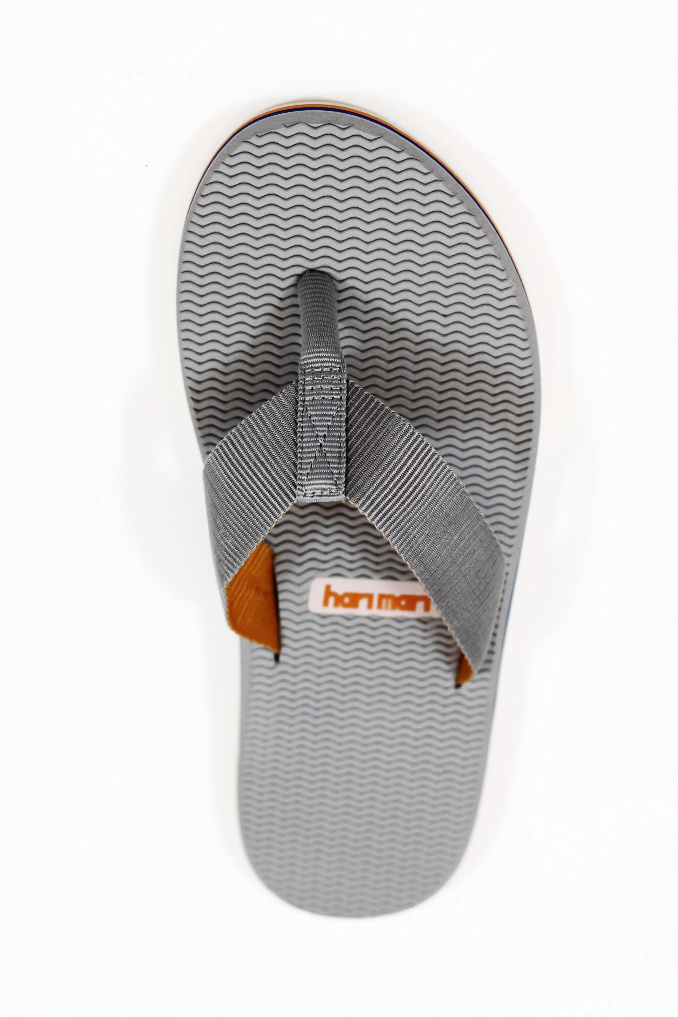 Hari Mari Men's Dunes Sandal - Grey/Orange Blue Nylon