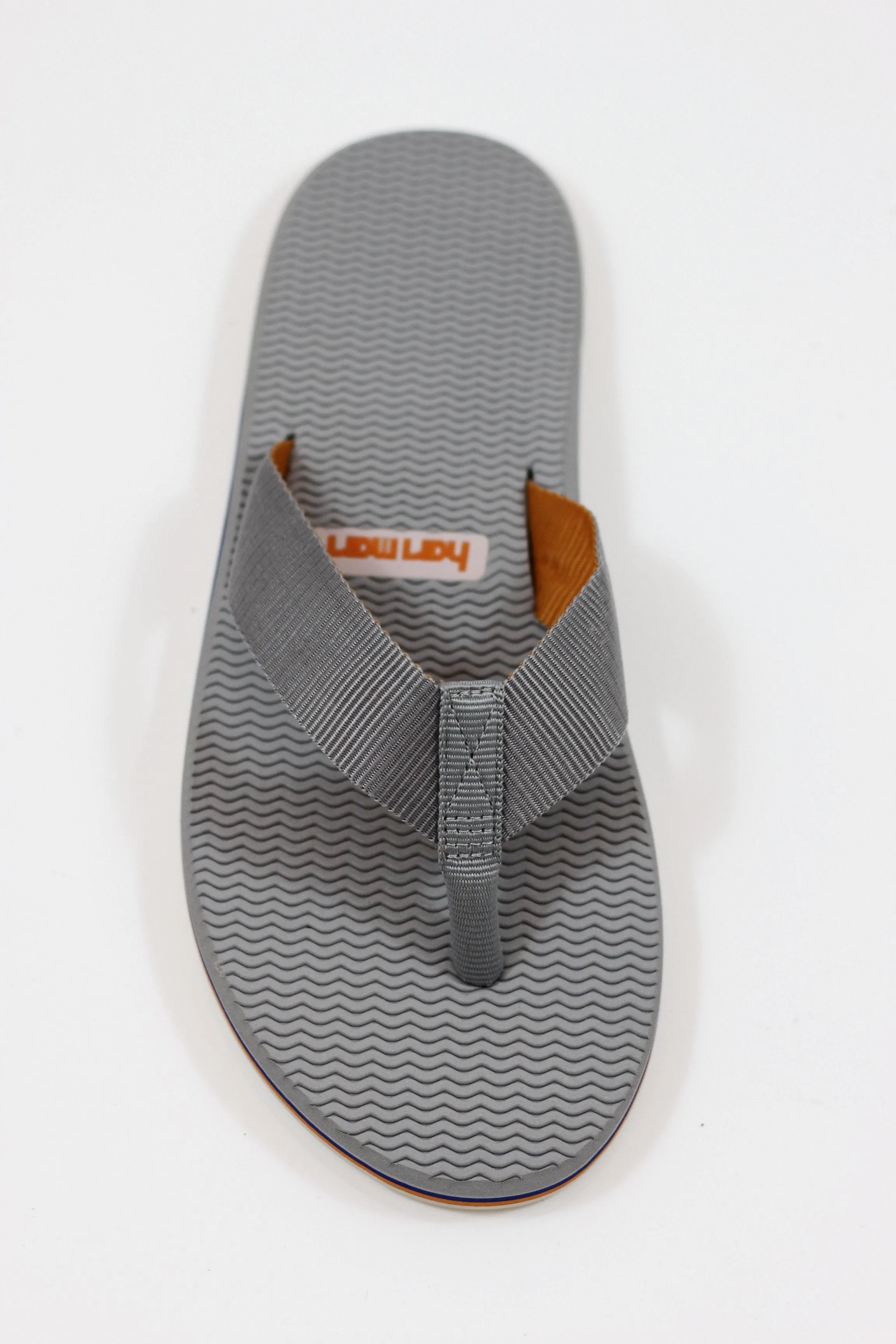 Hari Mari Men's Dunes Sandal - Grey/Orange Blue Nylon