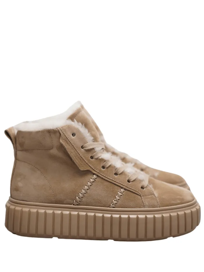 Kennel & Schmenger ZAP Beige High Top Suede Boots 41-25030-566