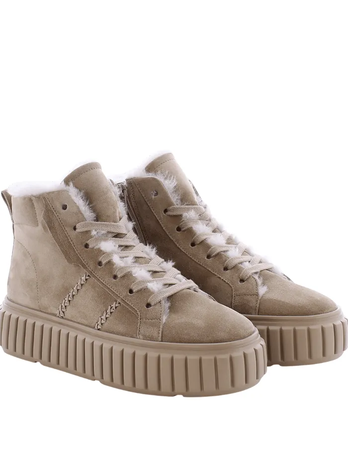 Kennel & Schmenger ZAP Beige High Top Suede Boots 41-25030-566