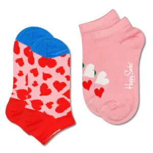 Kids 2-pack Hearts Low Sock