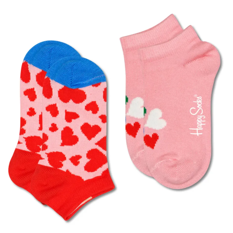 Kids 2-pack Hearts Low Sock