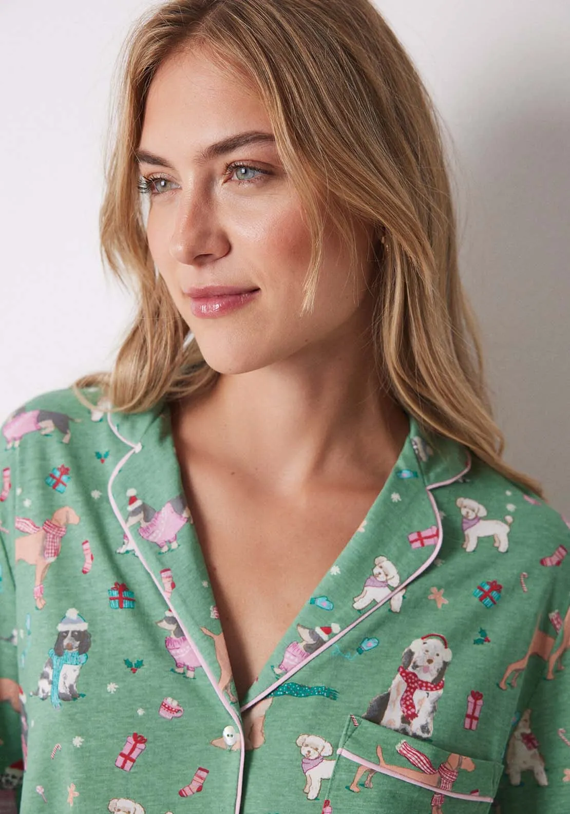 Long Sleeves Masculine Pyjama - Green