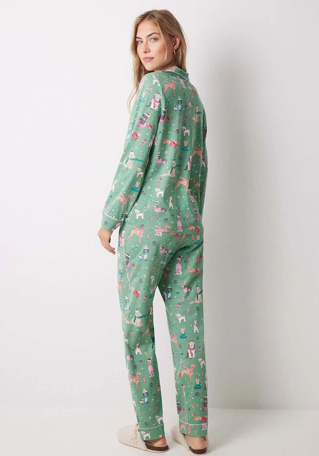 Long Sleeves Masculine Pyjama - Green