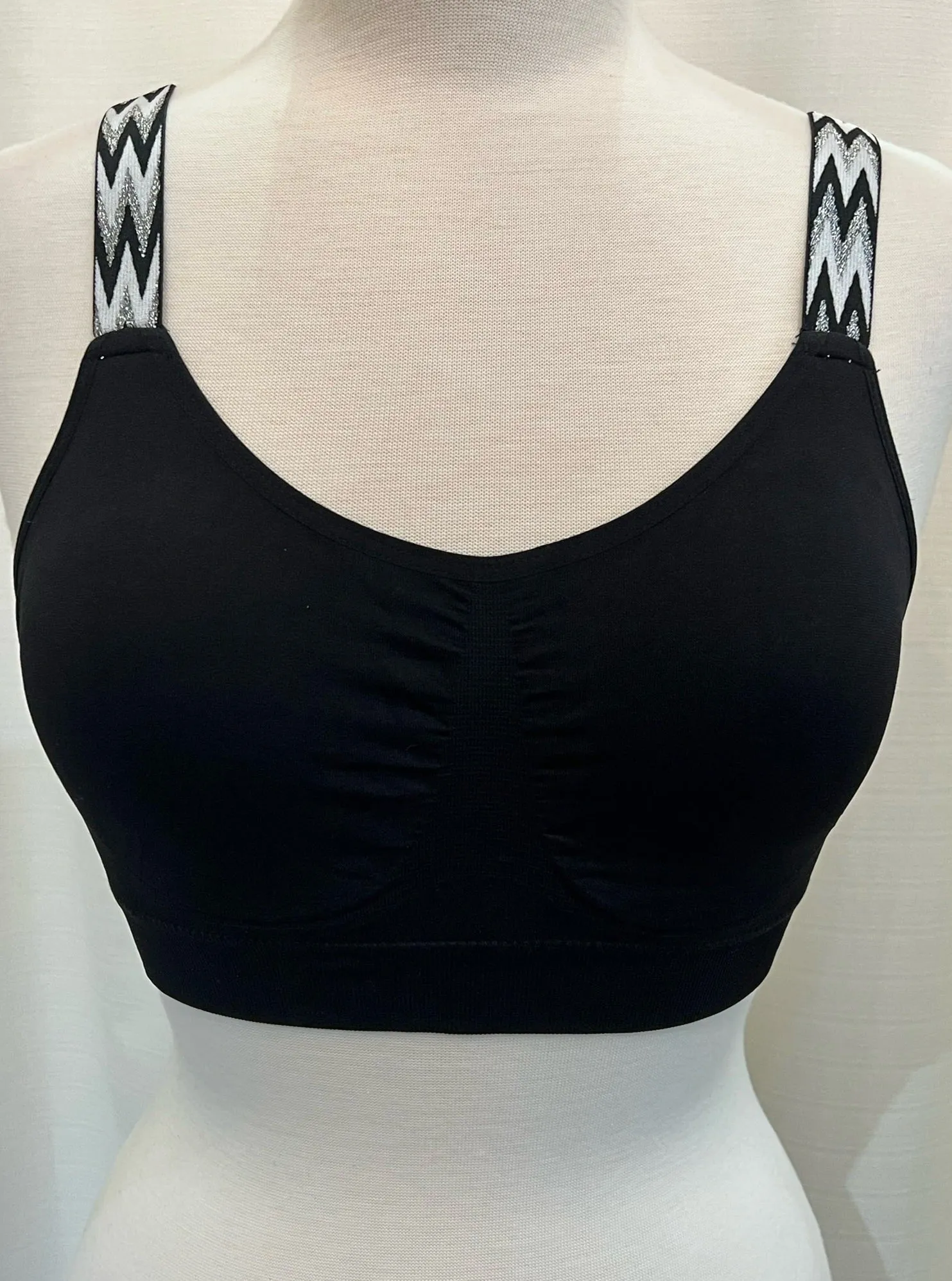 Metallic Chevron On Black