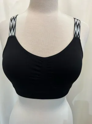 Metallic Chevron On Black