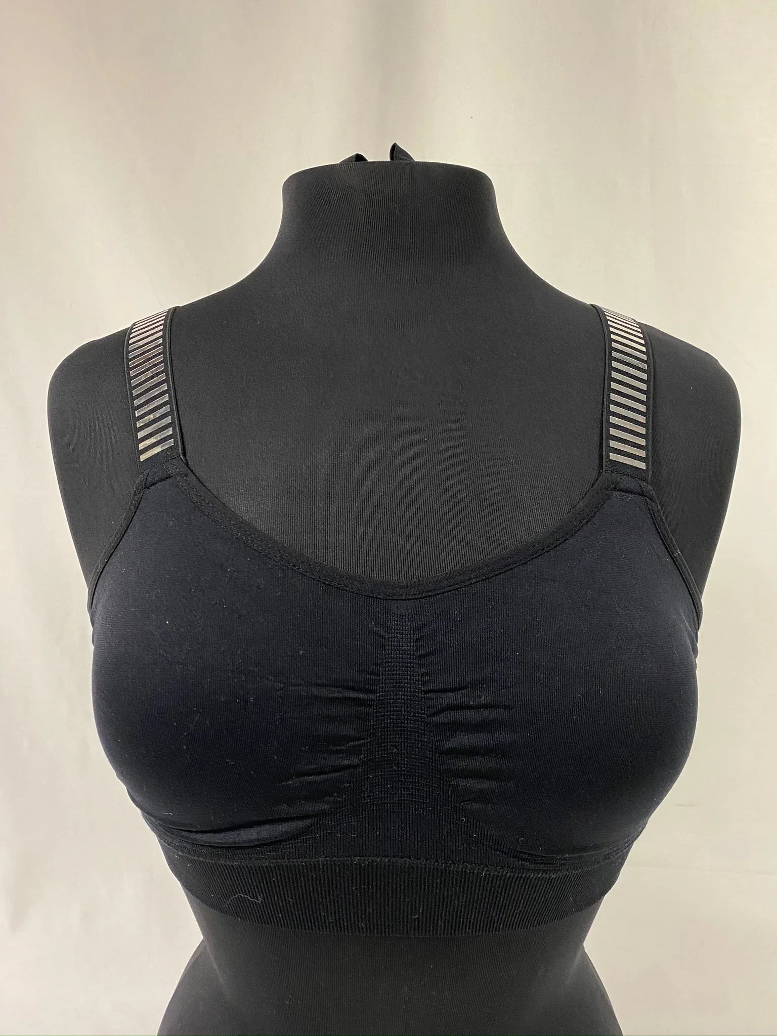 Metallic Strap Elastic Band Bras