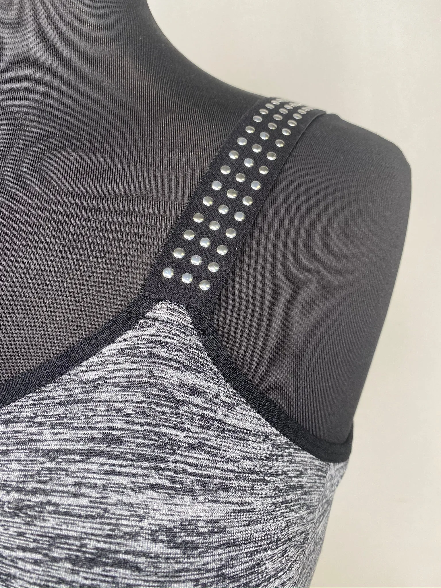 Metallic Strap Elastic Band Bras