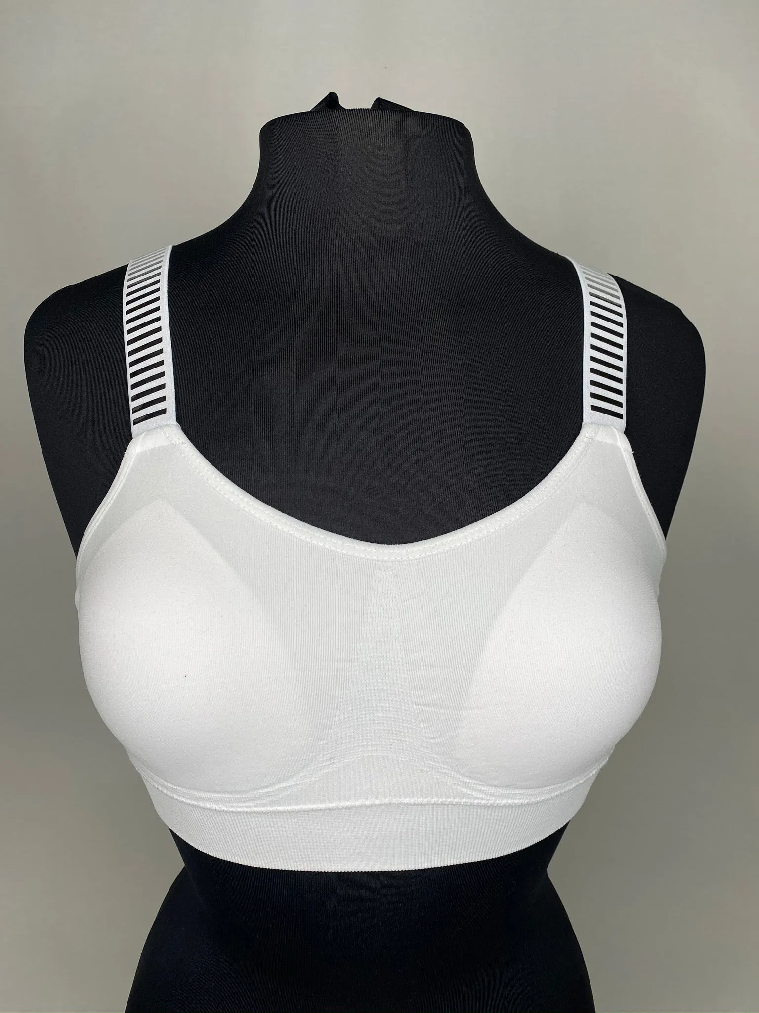 Metallic Strap Elastic Band Bras