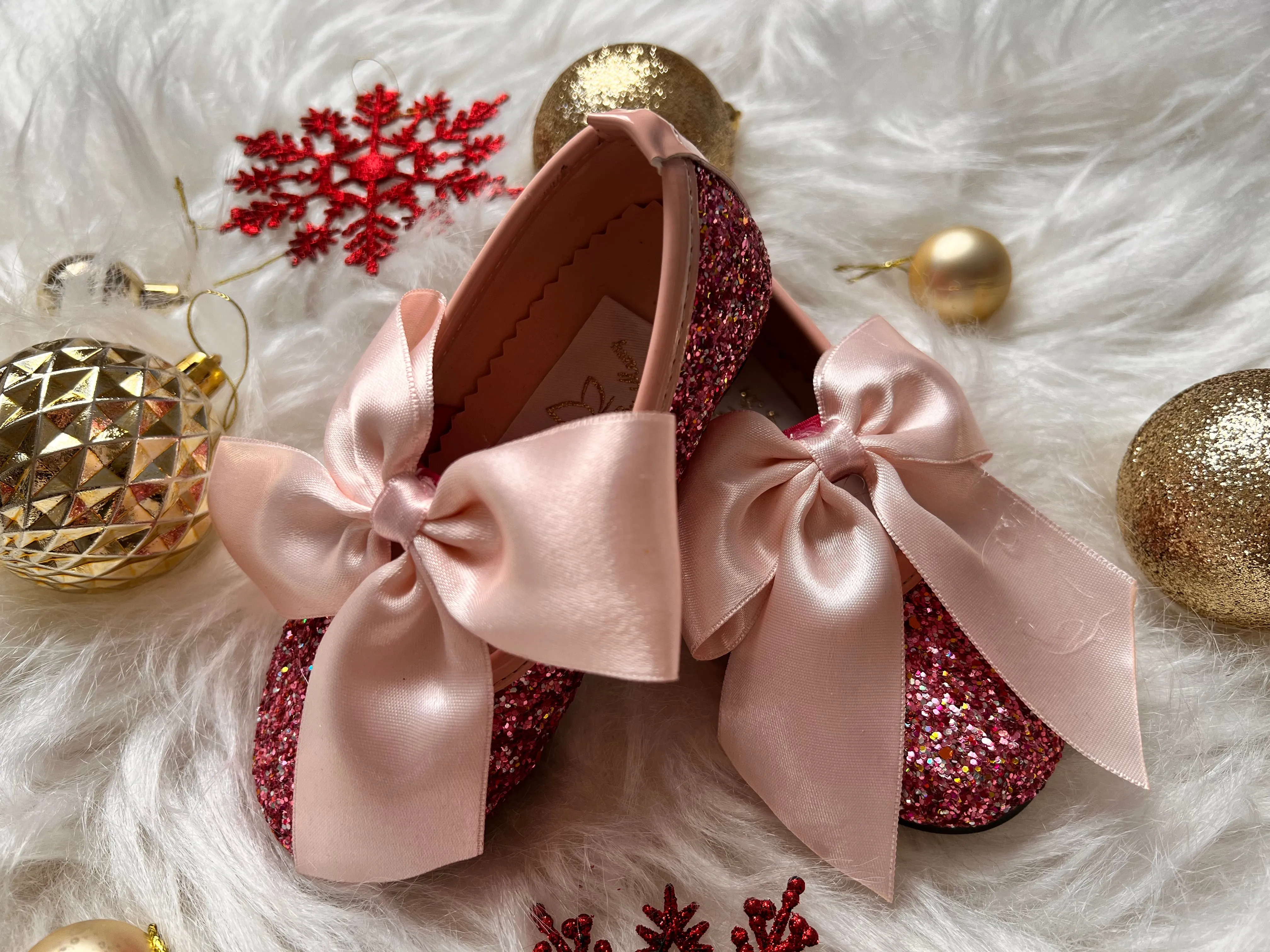 Mimi Shoes  Blush  Glittery