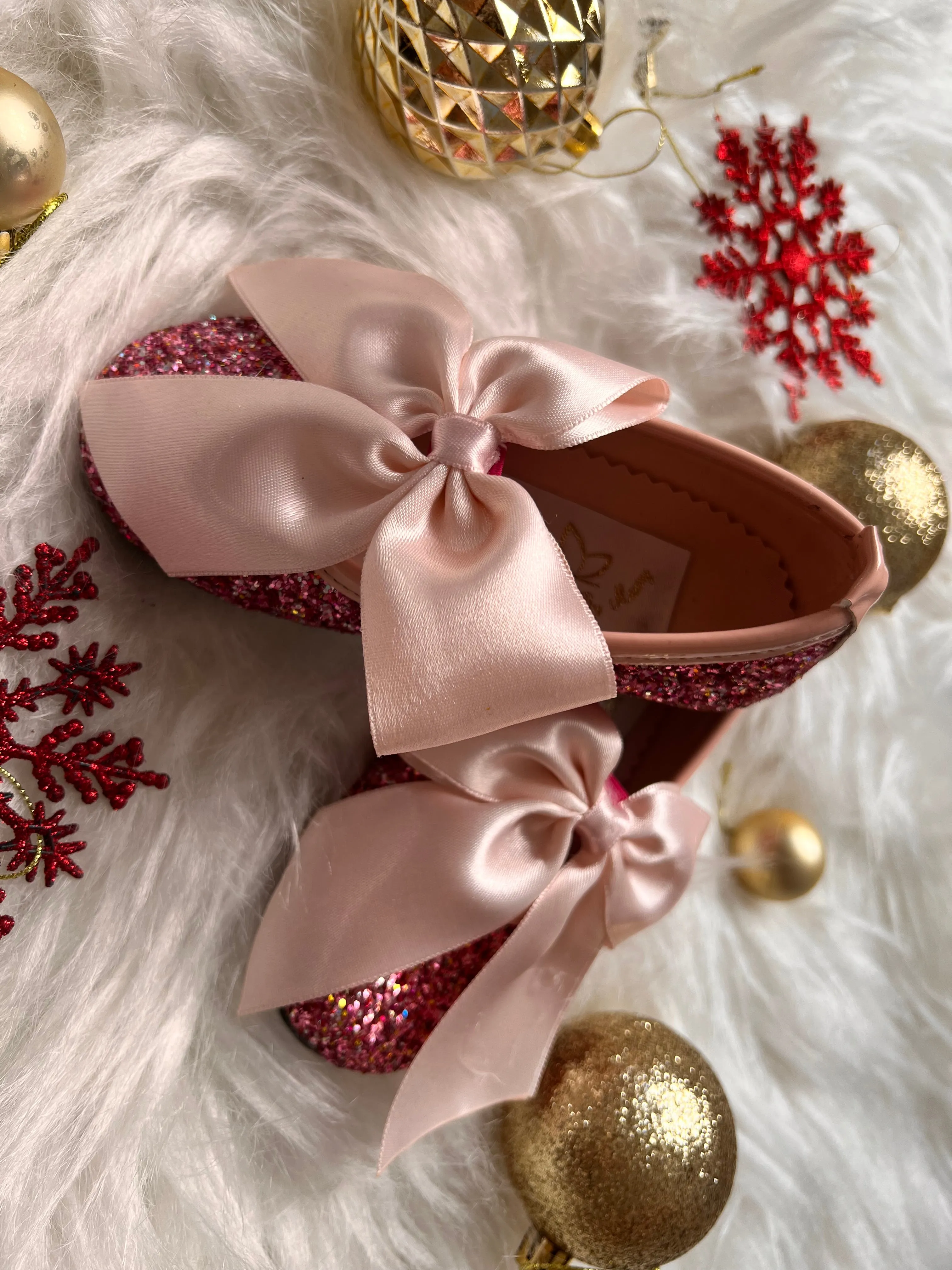 Mimi Shoes  Blush  Glittery