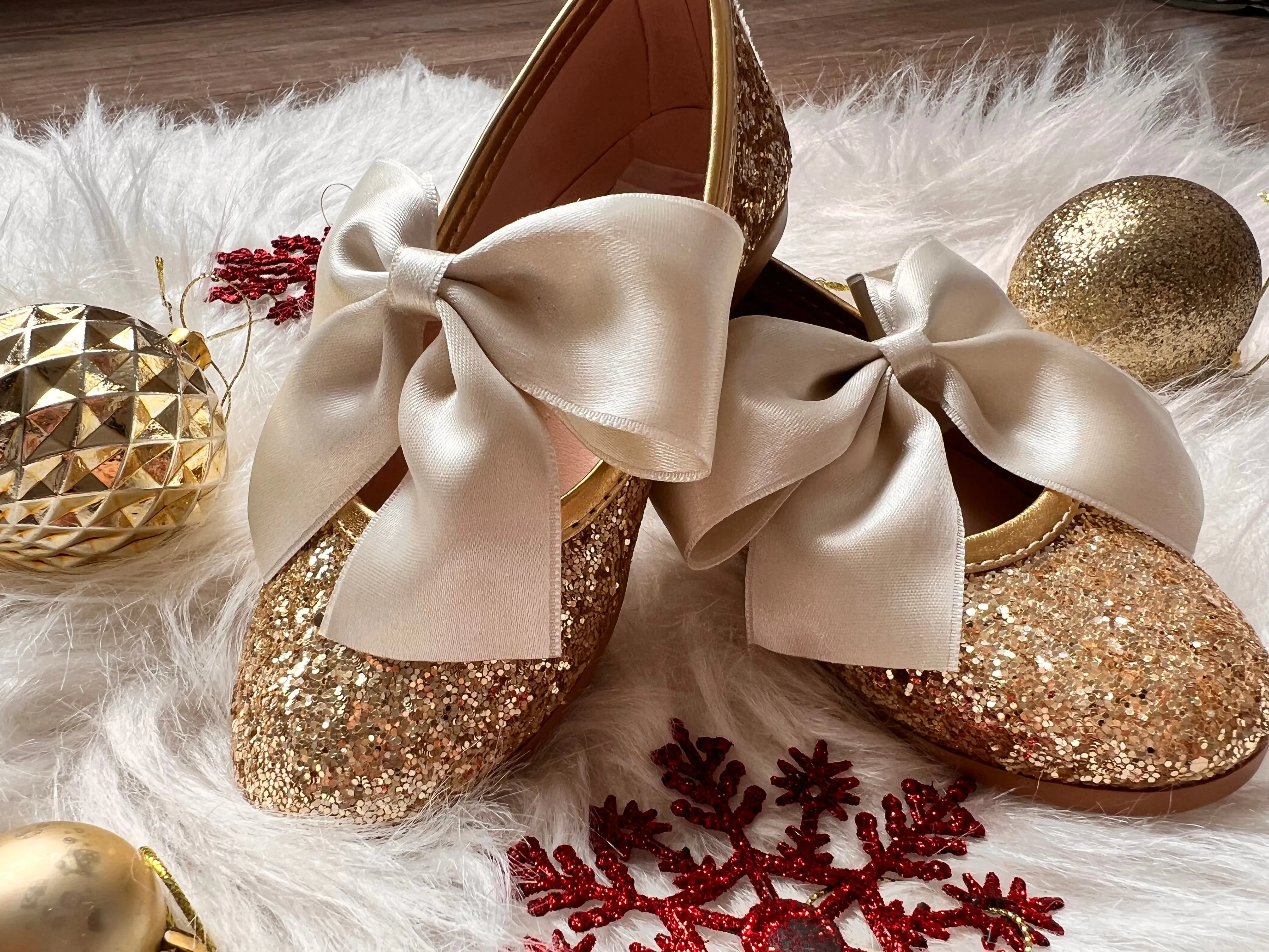Mimi Shoes  Gold Glittery