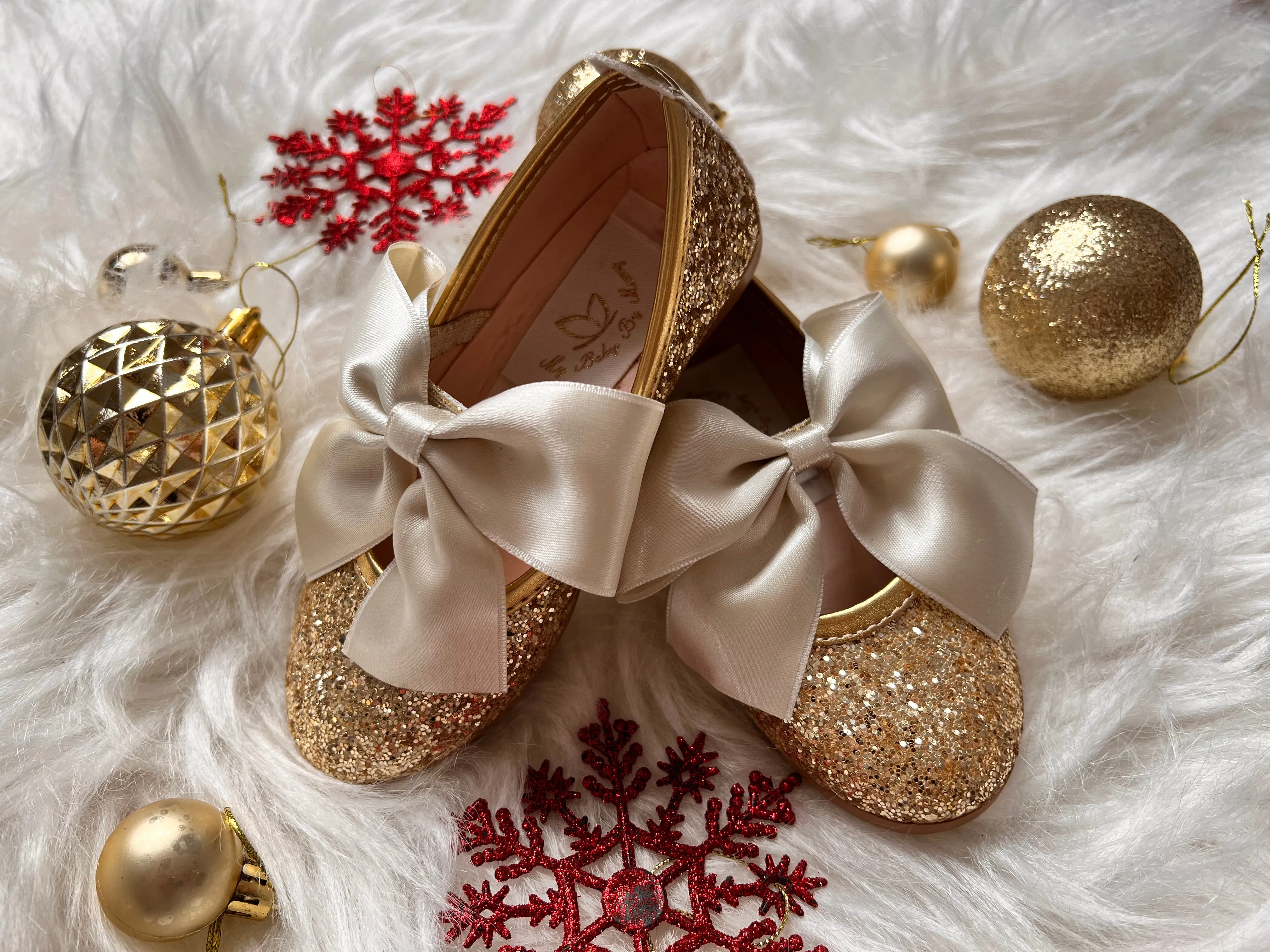 Mimi Shoes  Gold Glittery