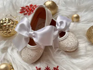 Mimi Shoes  White  Glittery