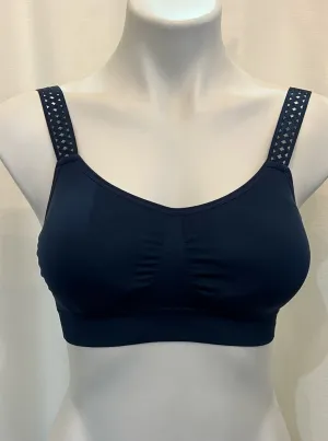 Navy Bra/Lattice