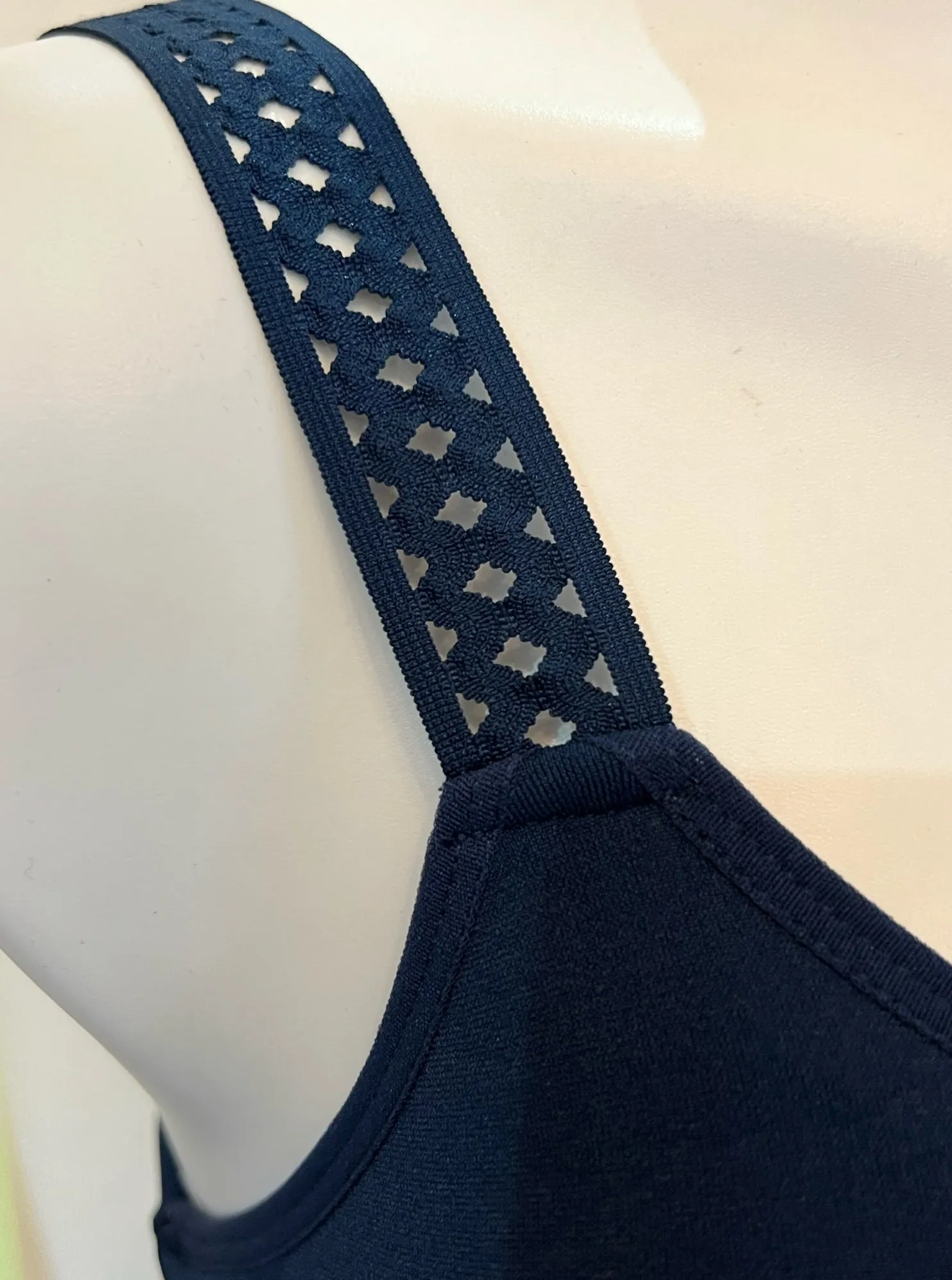 Navy Bra/Lattice