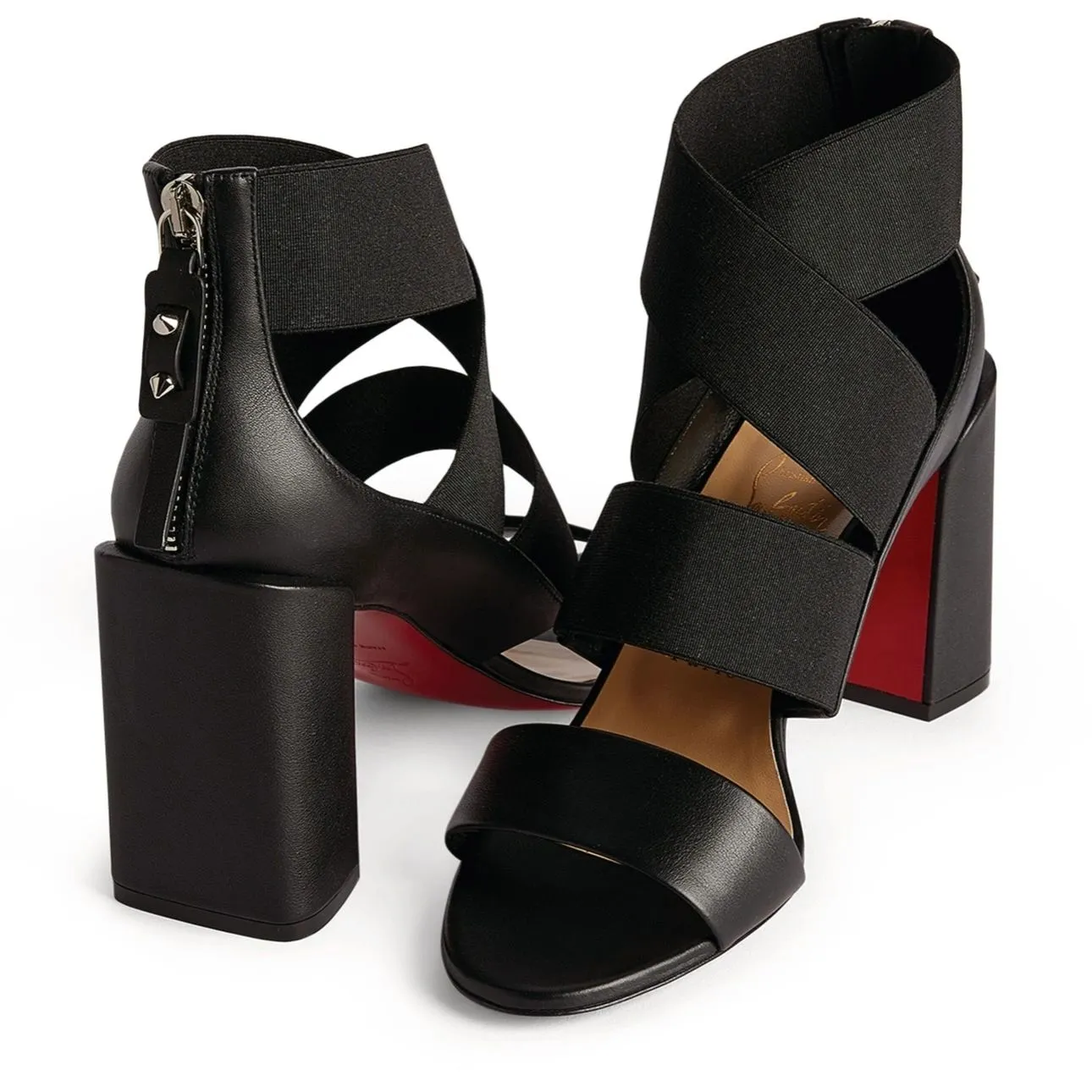 *NEW* Christian Louboutin Patrouille Leather Sandals 85