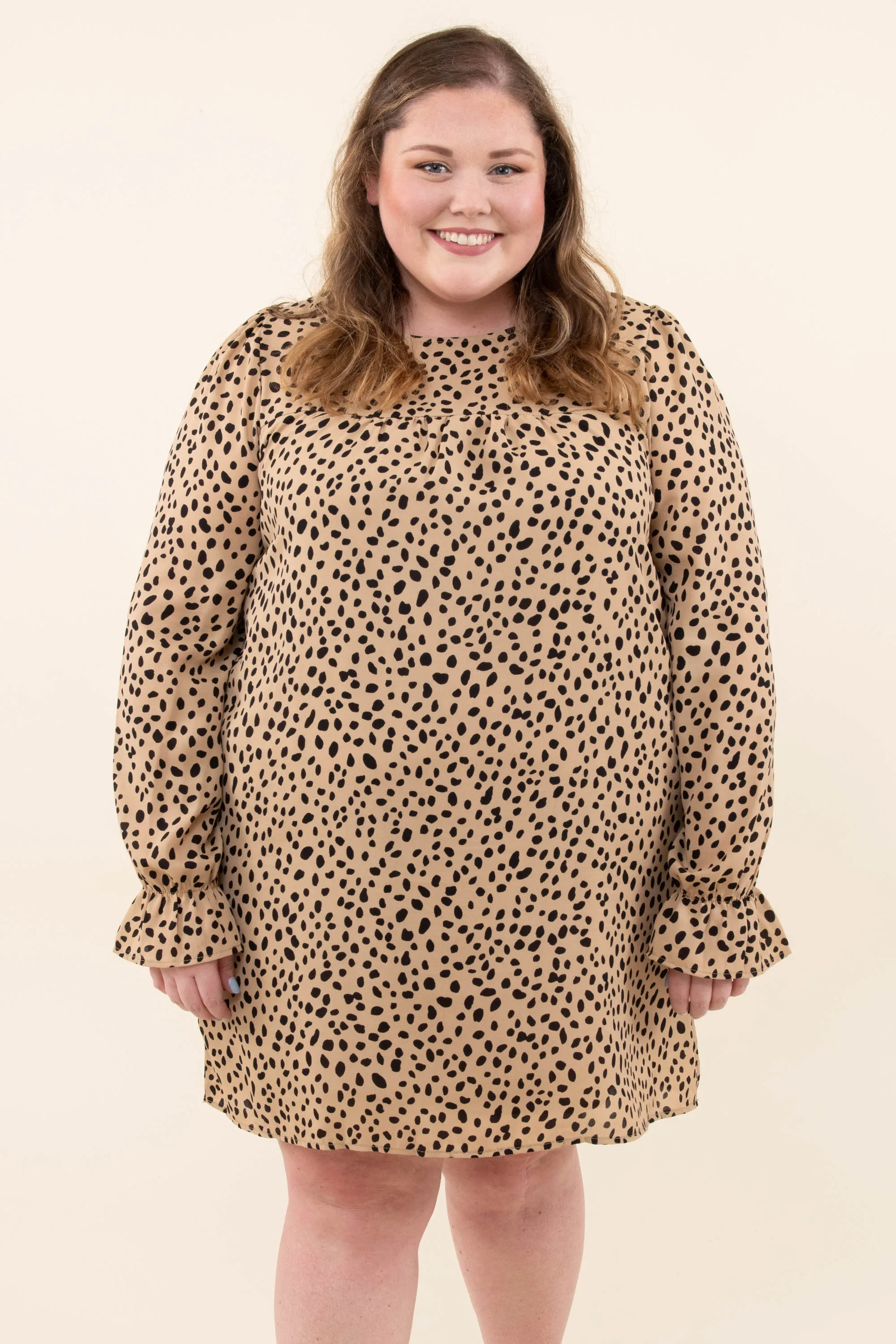 On The Wild Side Dress, Taupe