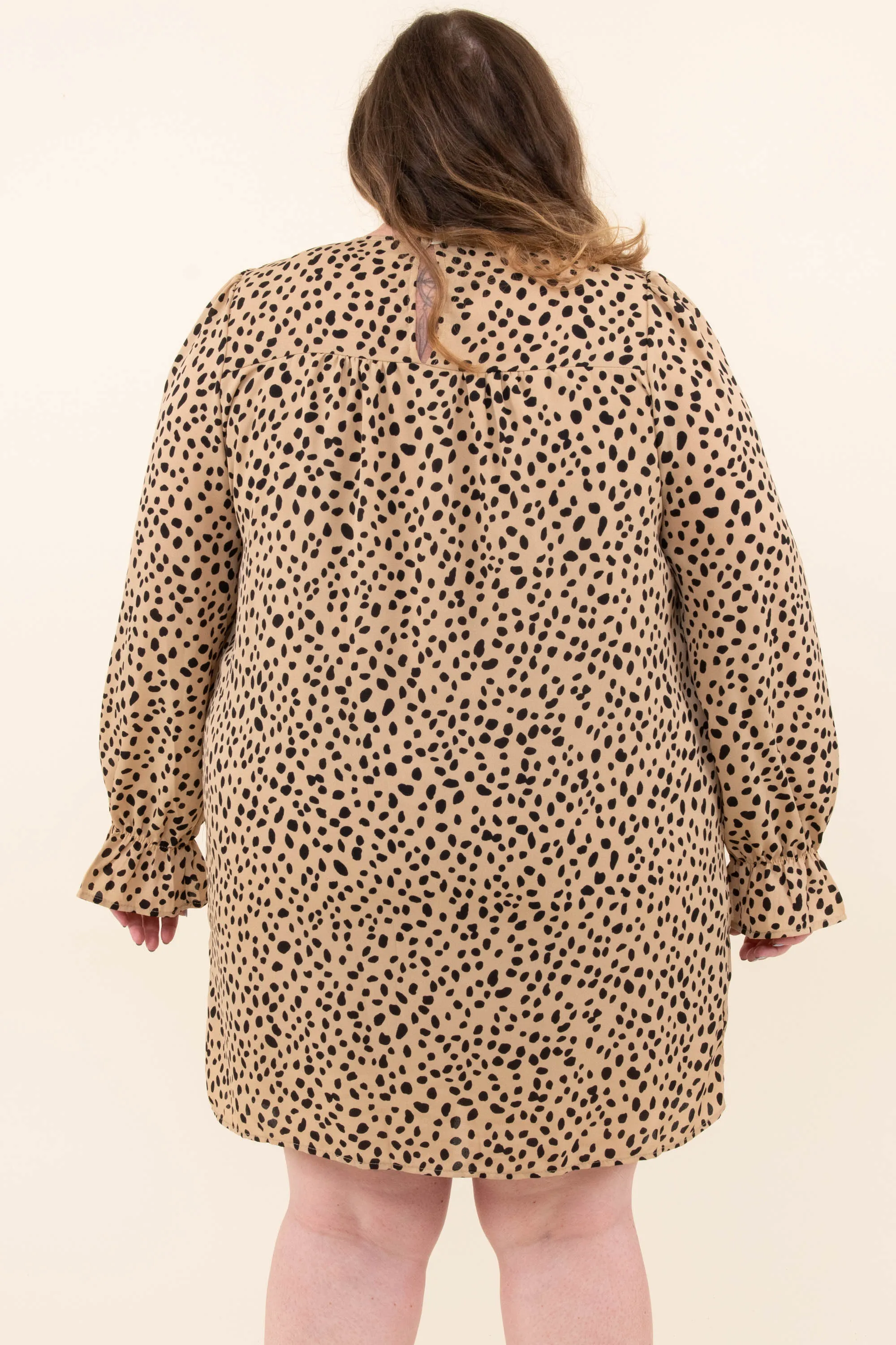 On The Wild Side Dress, Taupe