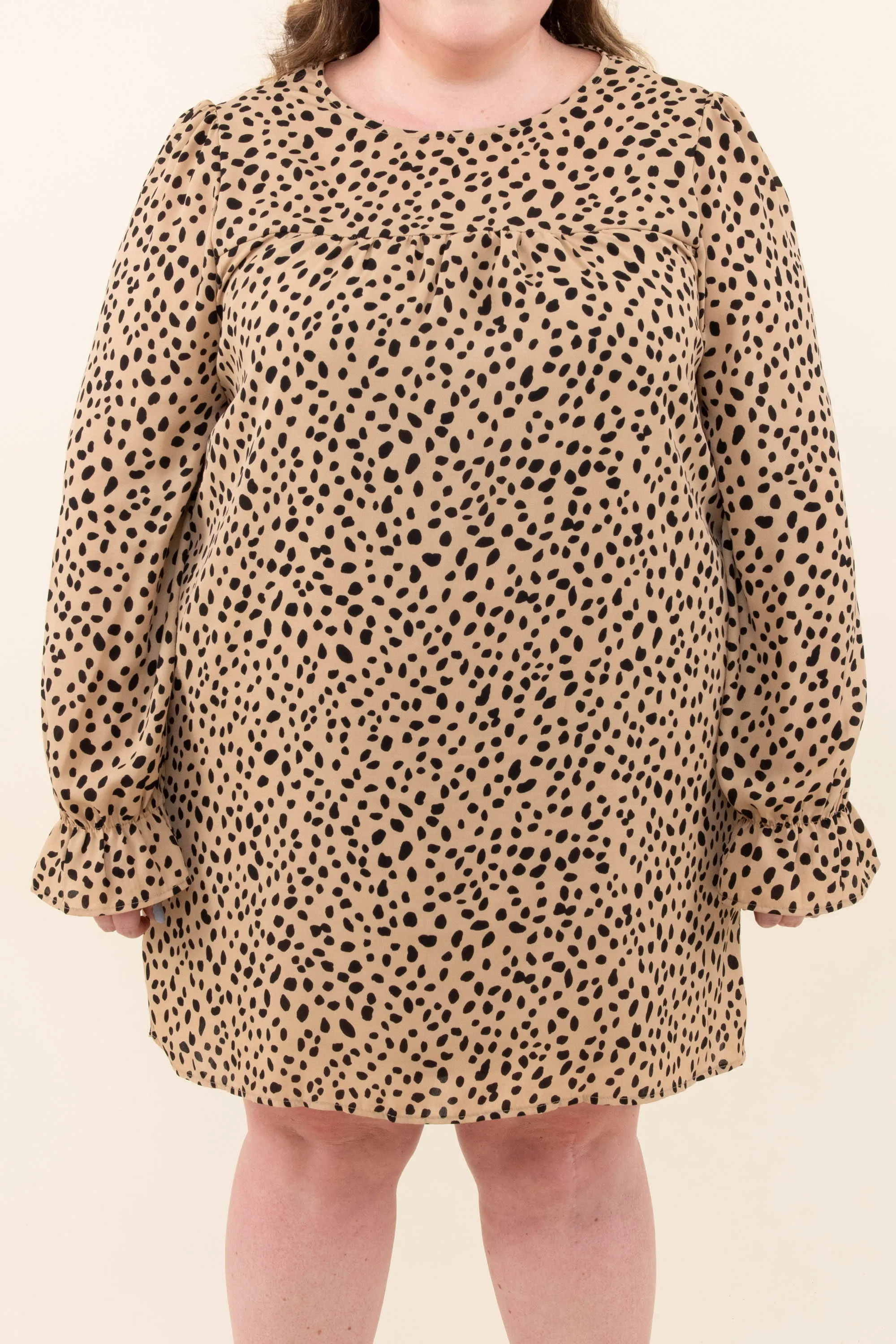 On The Wild Side Dress, Taupe