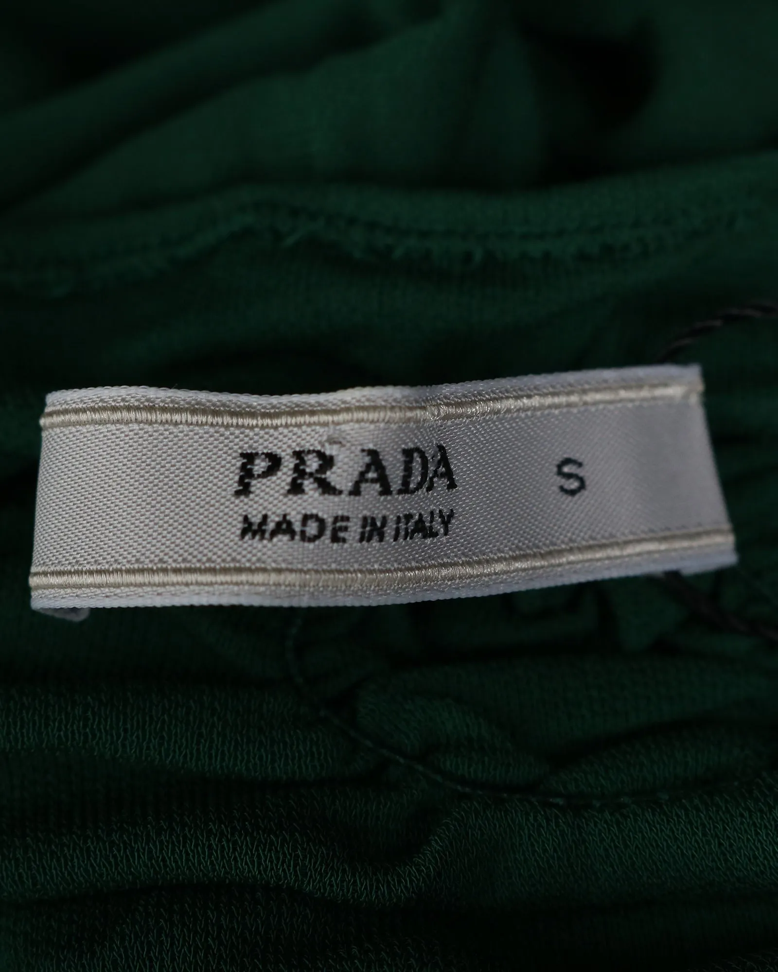 Prada Knot Detail Top in Green Viscose