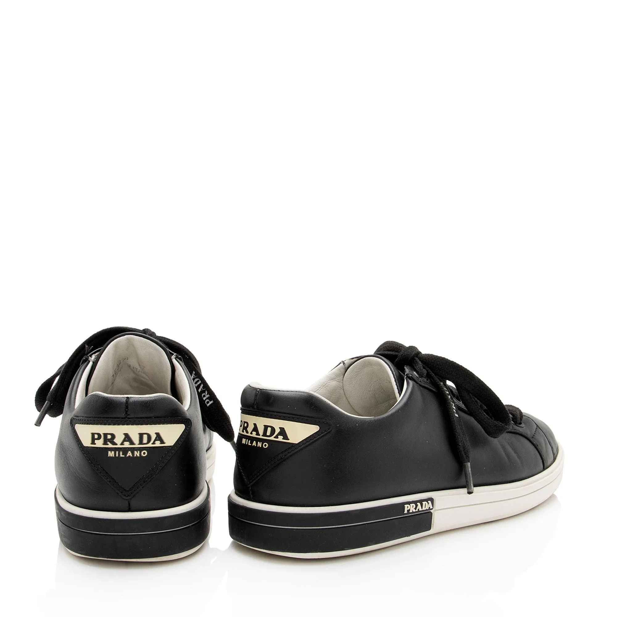 Prada Leather Macro Sneakers