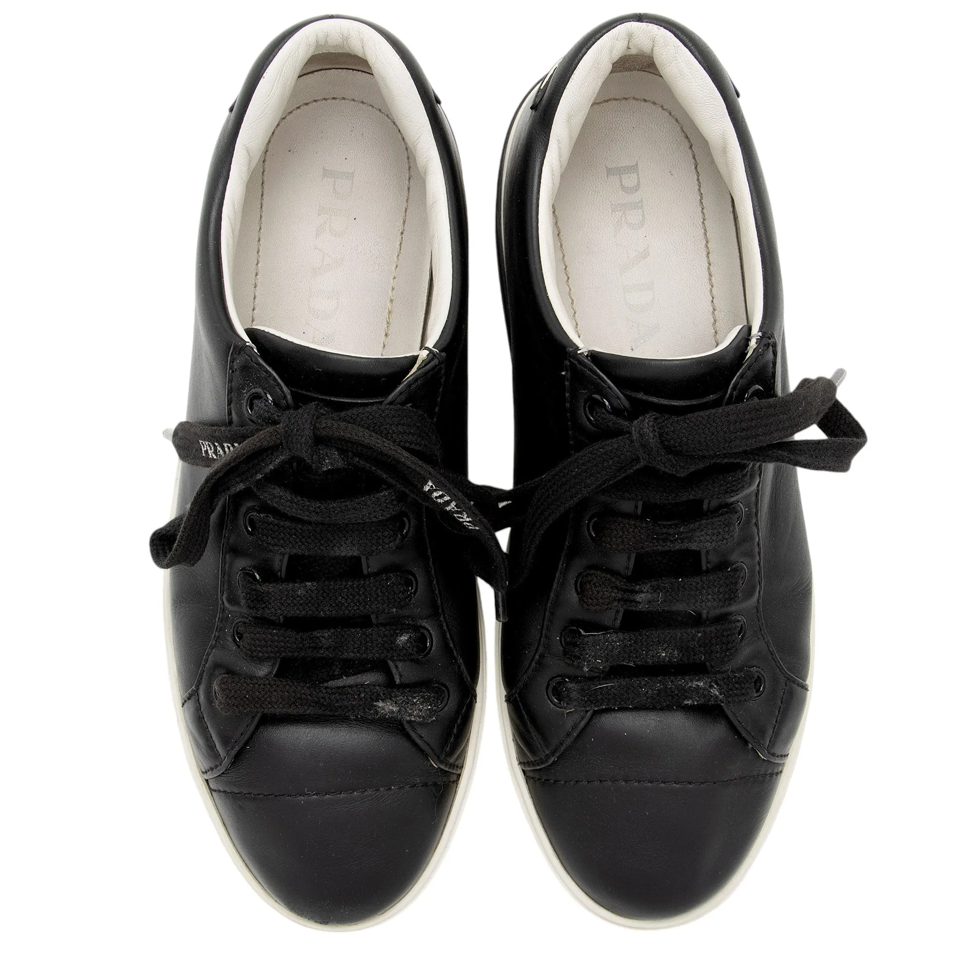 Prada Leather Macro Sneakers