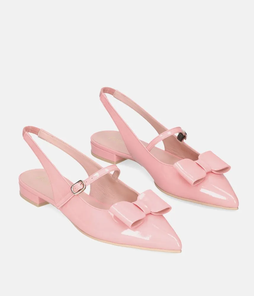 Pretty Ballerina Gorgeous Rose Pink Slingbacks