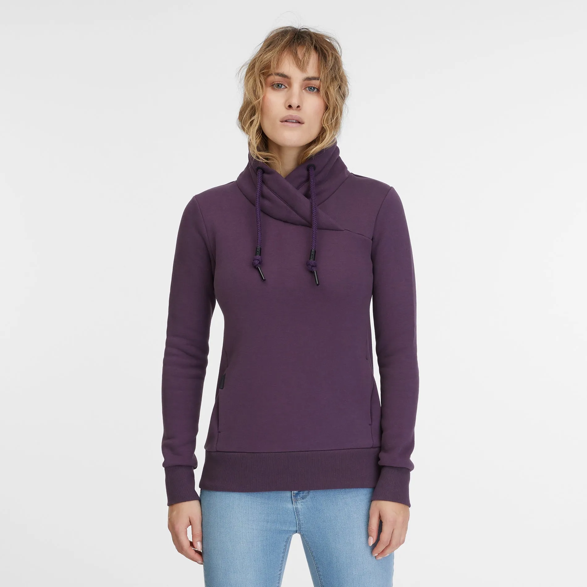 RAGWEAR WOMEN'S NESKIA SWEATSHIRT- PLUM, BONENR
