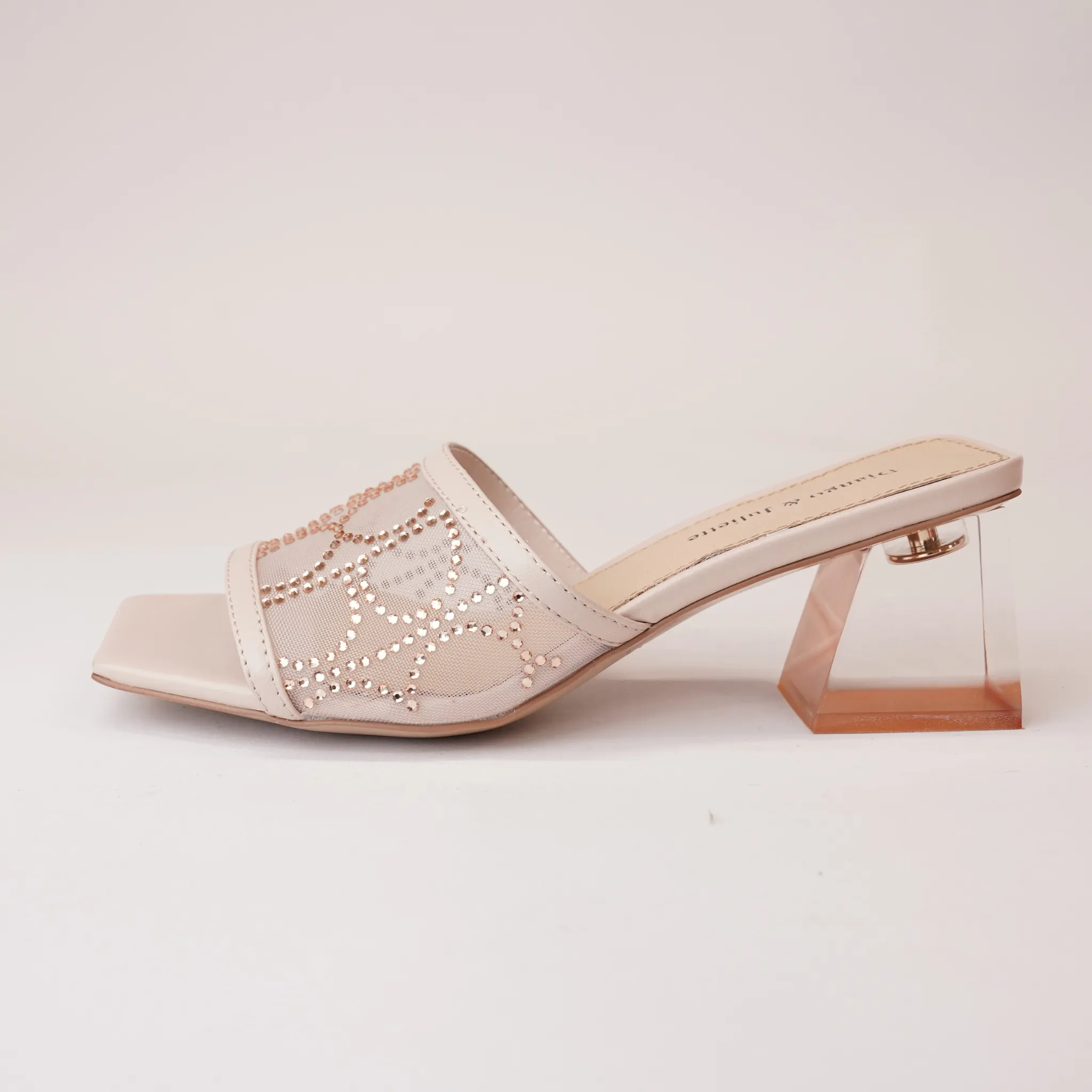 Rayen Nude Leather Heels