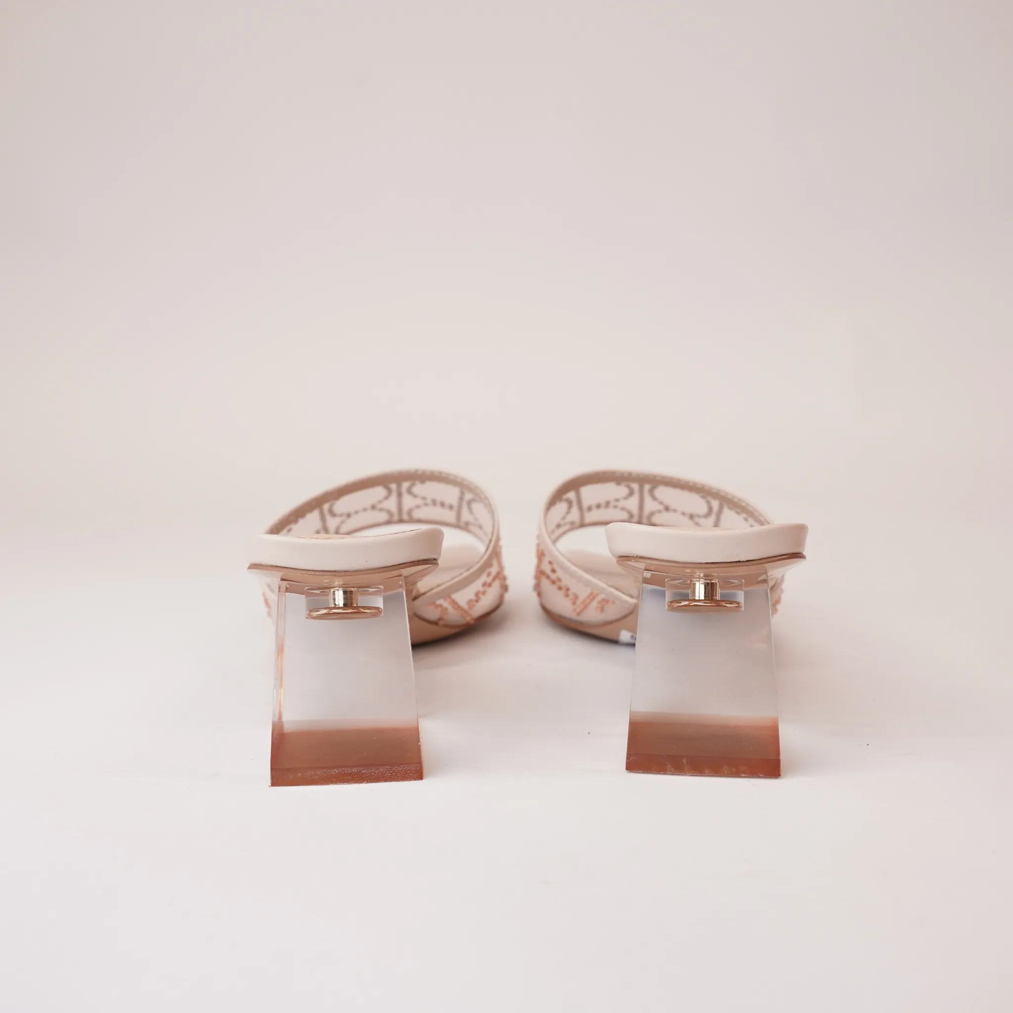 Rayen Nude Leather Heels
