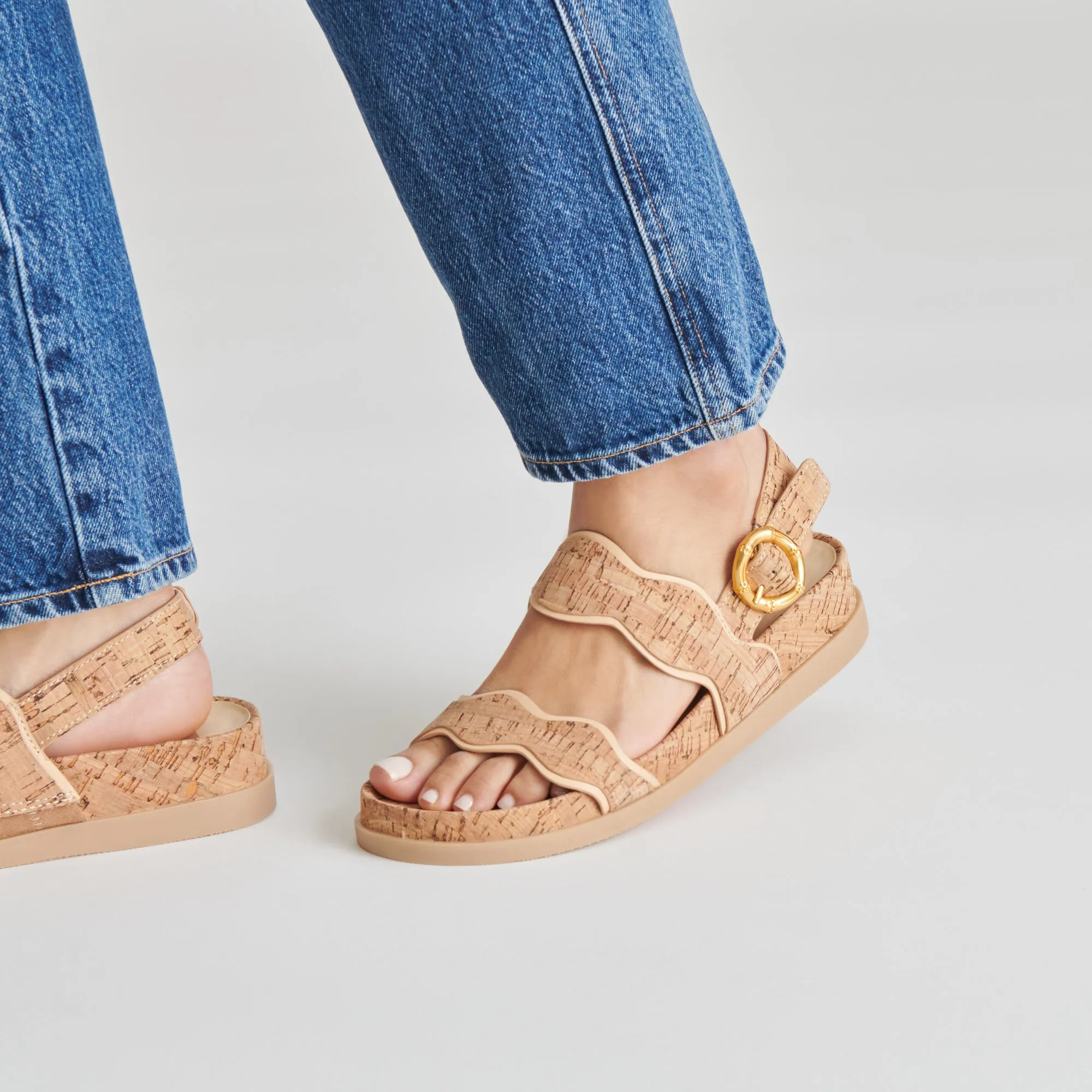 SINDY SANDALS NATURAL CORK