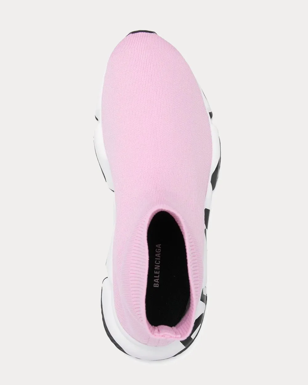 Speed Graffiti Sock Pink High Top Sneakers