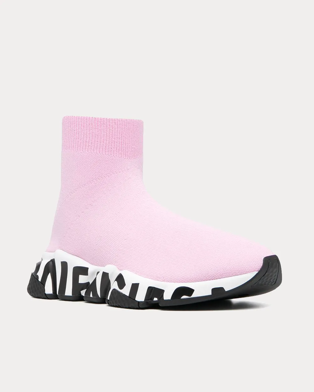 Speed Graffiti Sock Pink High Top Sneakers