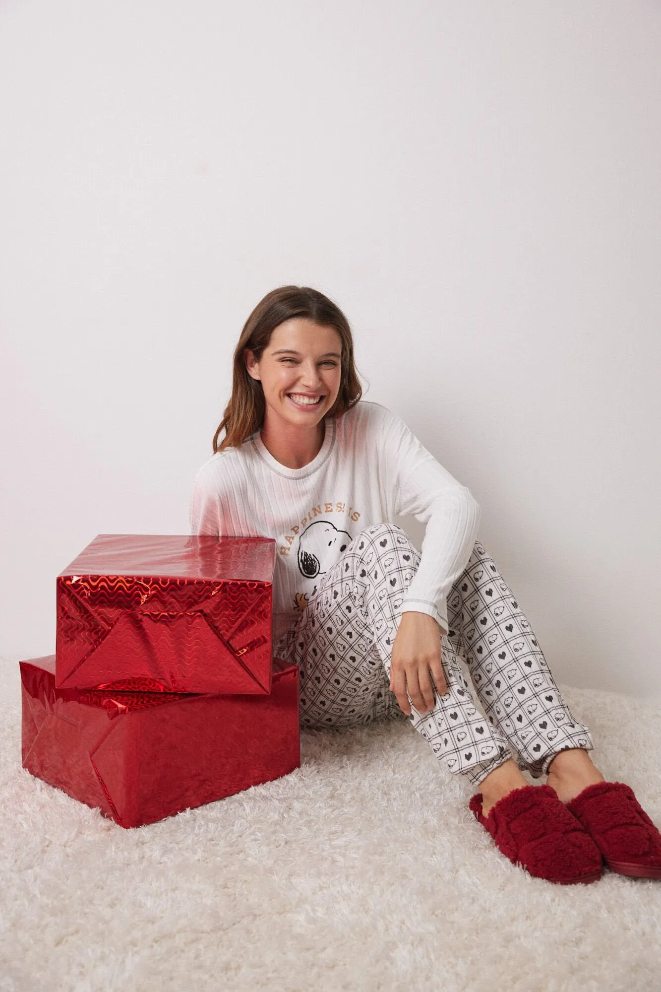 Super soft Snoopy long pajamas