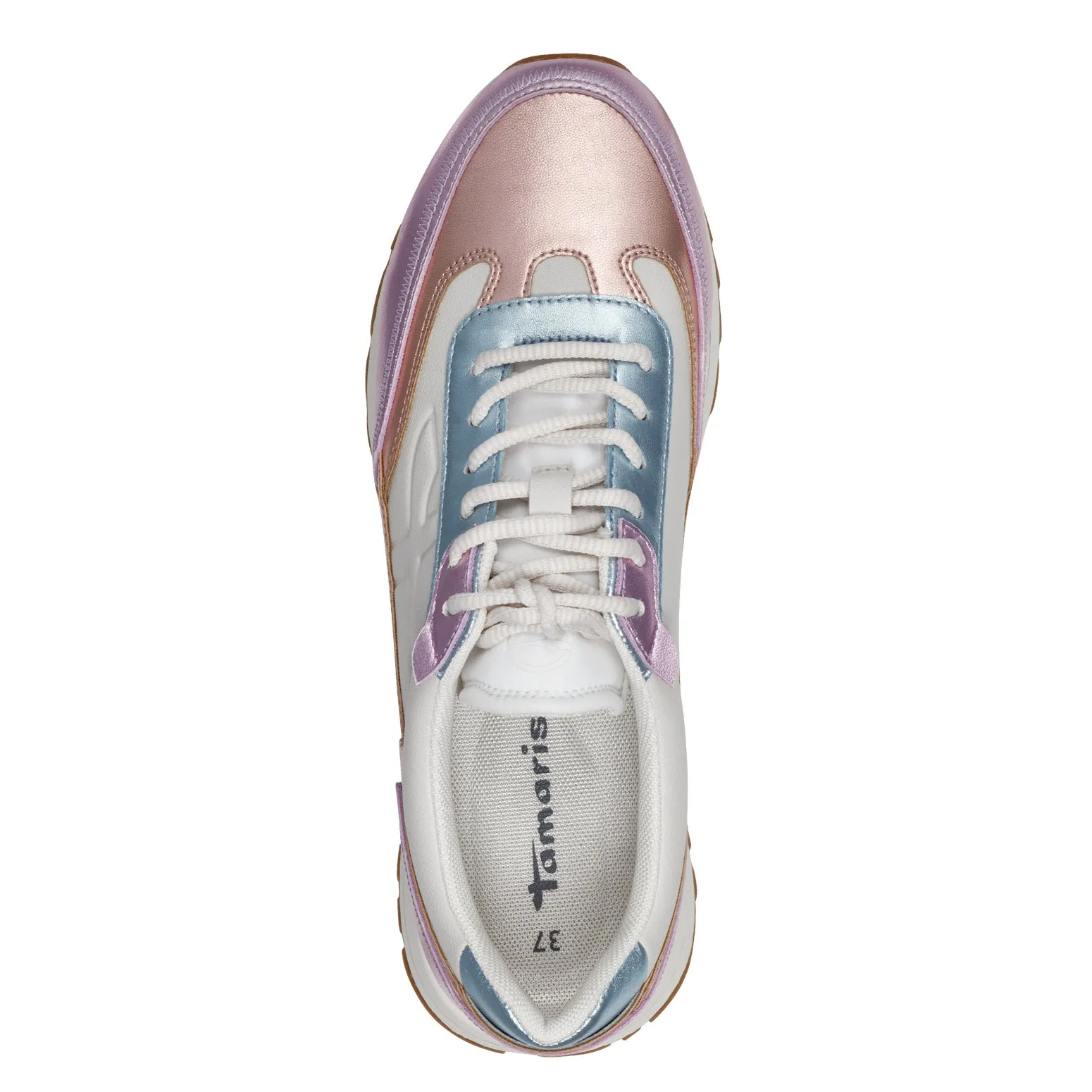 Tamaris Womens Trainer 23716 Rose Metallic
